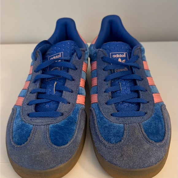 Adidas Gazelle Blue with Pink Stripes - Picture 2 of 7